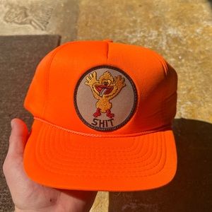 Orange Shit Duck Hunting Hat Snap Back Cap
